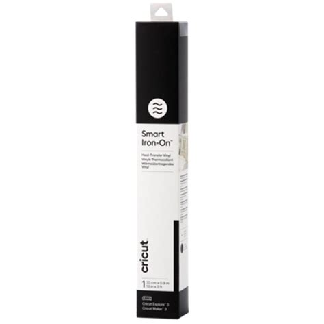 Cricut Smart Iron-on 33x91cm 1 sheet (Glitter Black); 1 roll 33 cm x 0.9 m (13 in x 3 ft); Works without a cutting mat – just load & go!; Outlasts 50+ washes!; Cuts beautifully and weeds easily; For Cricut Explore™ 3 & Cricut Maker™ 3